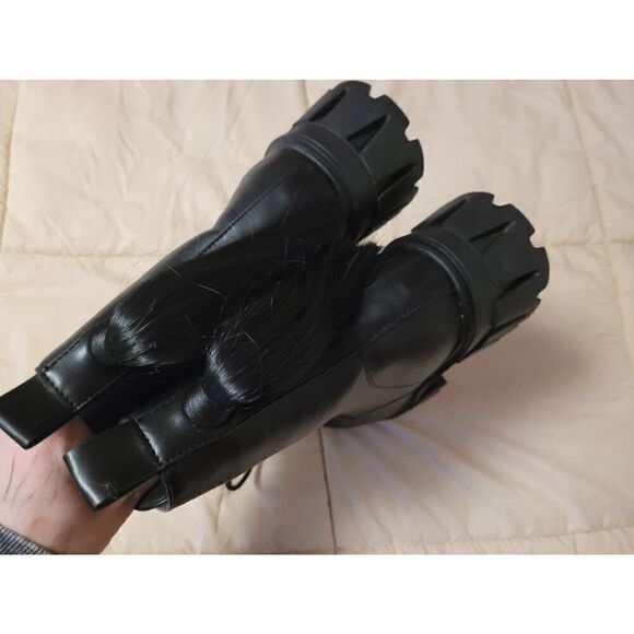 Ponytail combat boots - Picture 4 of 5